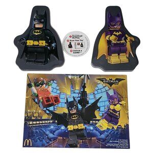 McDonald's Happy Meal The Lego Movie Batman Batgirl Tin #4 w/ 12 Piece Puzzle
